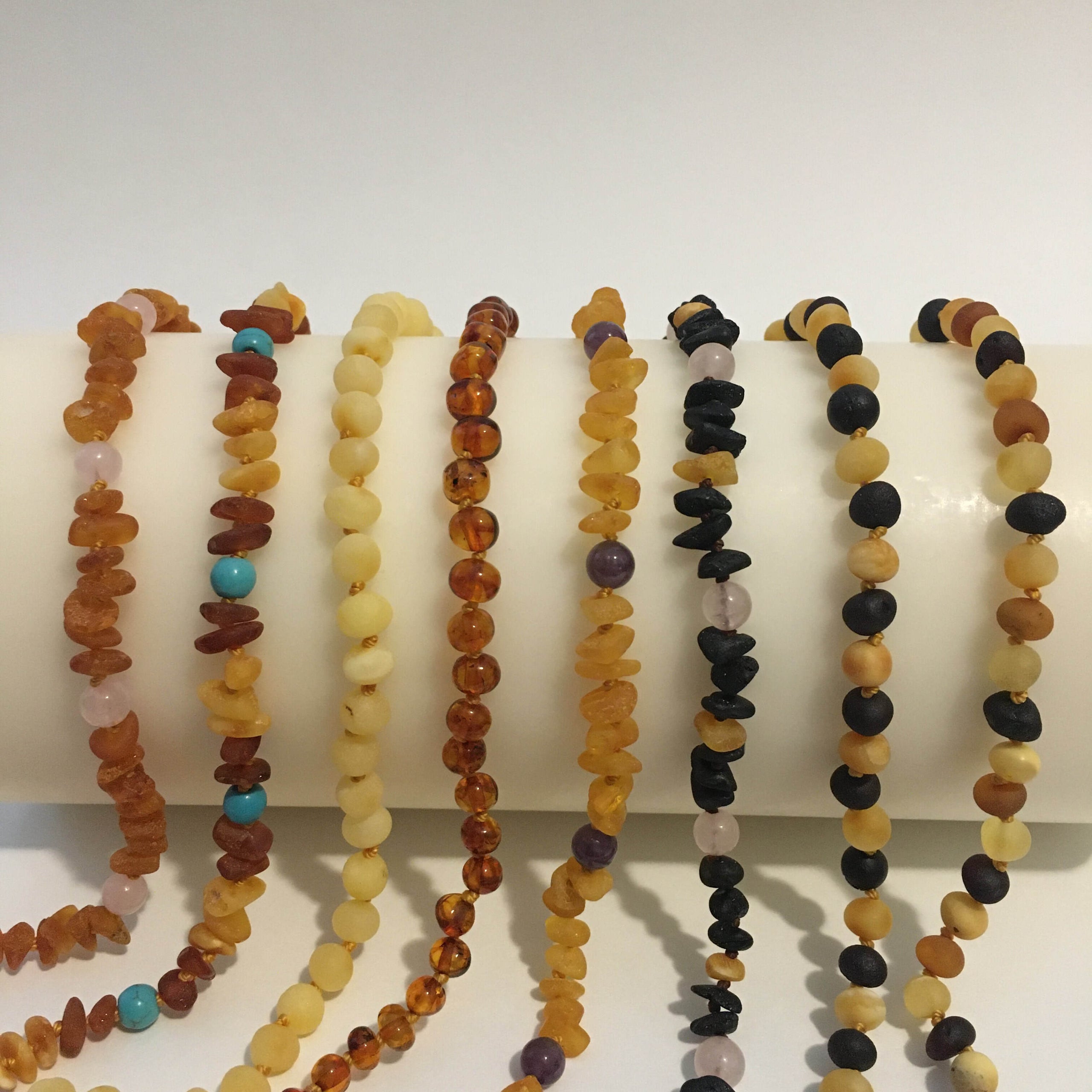 Breakaway amber teething necklace online